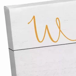 Welcome Easter Bunny Wreath Canvas Art Print