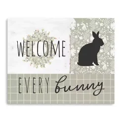 Welcome Every Bunny Canvas Art Print