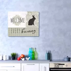 Welcome Every Bunny Canvas Art Print