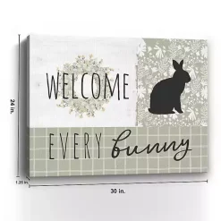 Welcome Every Bunny Canvas Art Print