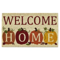 Welcome Home Pumpkin Doormat, 18x30 in.