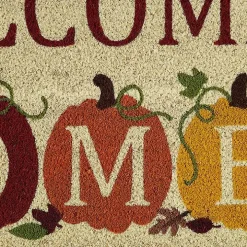 Welcome Home Pumpkin Doormat, 18x30 in.
