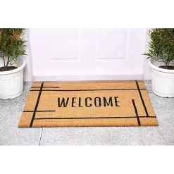 Welcome Natural Linear Doormat