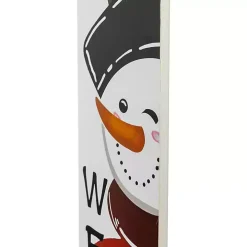 Welcome Snowman Christmas Porch Board