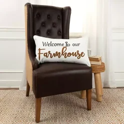 Welcome to Our Farmhouse Lumbar Pillow