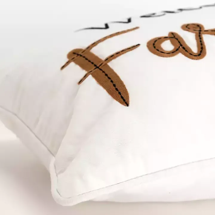 Welcome to Our Farmhouse Lumbar Pillow
