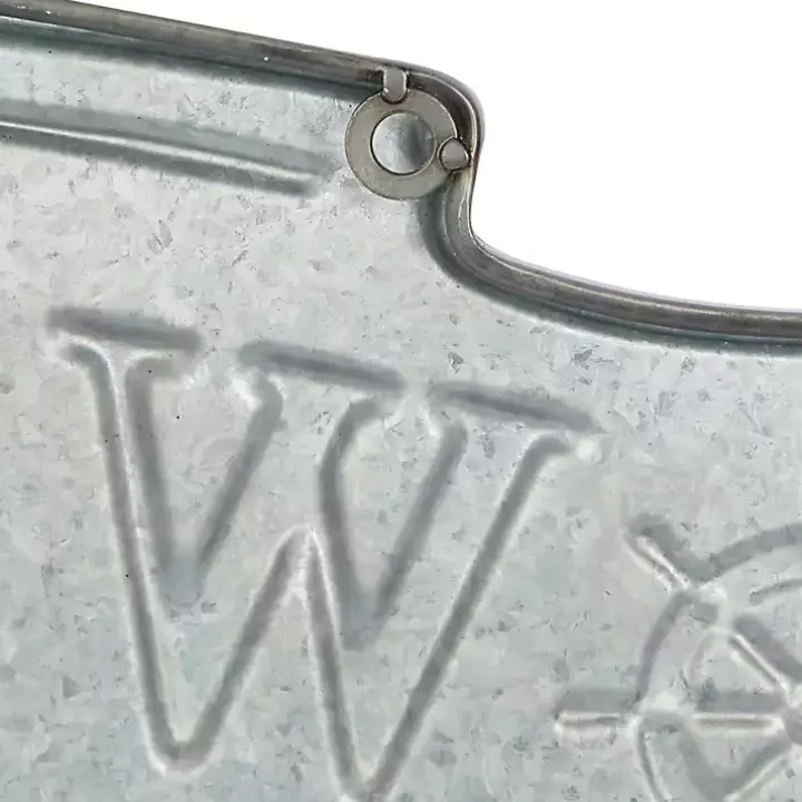 Welcome To The Beach Metal Wall Plaque