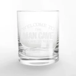 Welcome to the Man Cave Whiskey Glasses, Set of 2