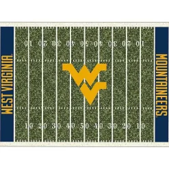 West Virginia University Homefield Area Rug, 6x8