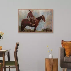 Western Moment Framed Canvas Art Print