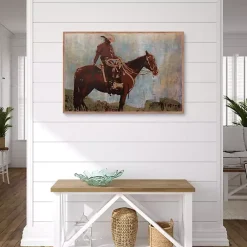 Western Moment Framed Canvas Art Print