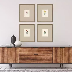 Western Wildflower Framed Art Prints, Set of