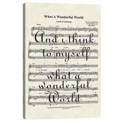 What A Wonderful World II Canvas Art Print