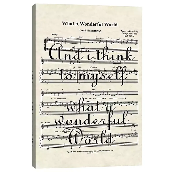 What A Wonderful World II Canvas Art Print