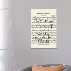 What A Wonderful World II Canvas Art Print