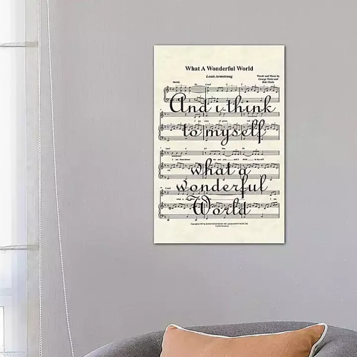 What A Wonderful World II Canvas Art Print