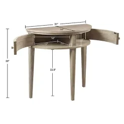 Wheat Reclaimed Wood Fluted Console Table