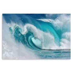 When the Ocean Turns into Blue Canvas Art Print