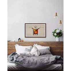 Whiskey Splash Framed Wall Art