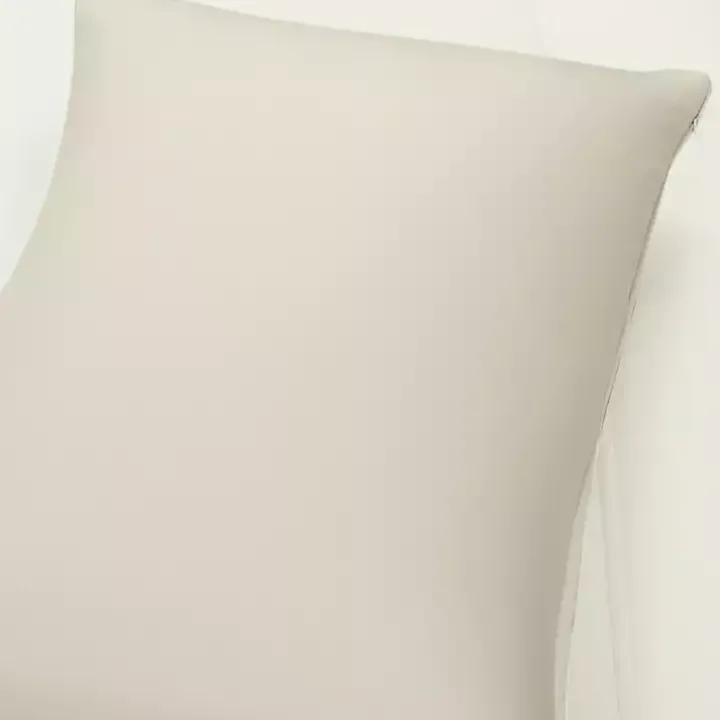 White & Tan Reversible 3-pc. King Comforter Set