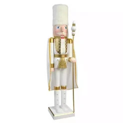White and Gold King Nutcracker
