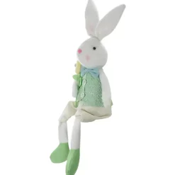 White and Green Easter Bunny Plush