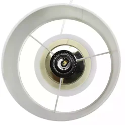 White and Metallic Gold 4-Touch Table Lamp