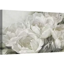 White Angelique Tulips Canvas Art Print, 40x30 in.
