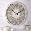 White Antique Plaques Wall Clock