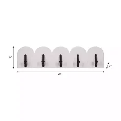 White Arched Wall Hooks