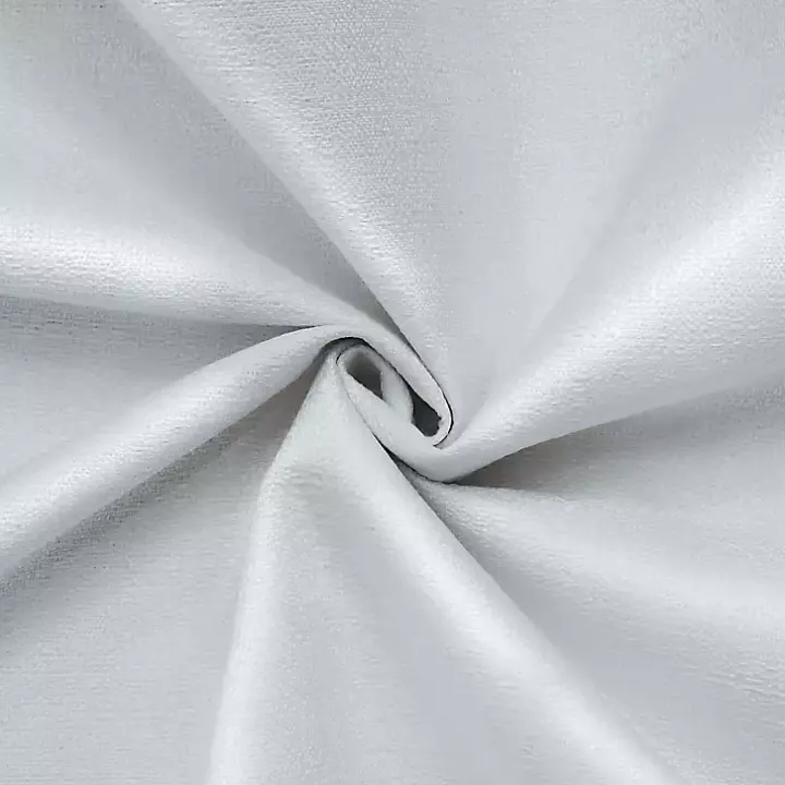 White Baxter Blackout Curtain Panel, 84 in.