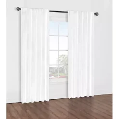 White Baxter Blackout Curtain Panel, 84 in.