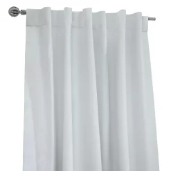 White Baxter Blackout Curtain Panel, 95 in.