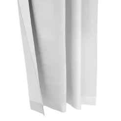 White Baxter Blackout Curtain Panel, 95 in.