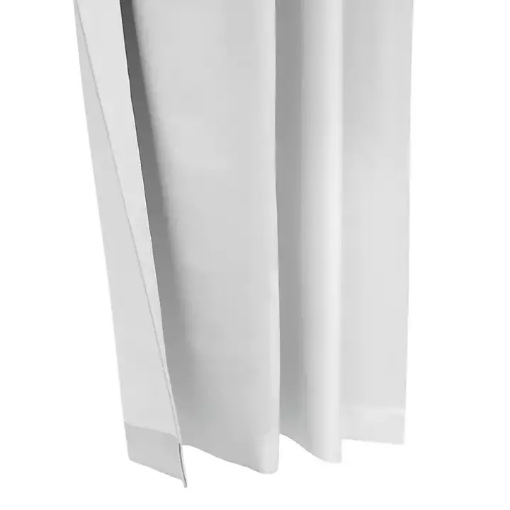 White Baxter Blackout Curtain Panel, 95 in.