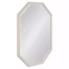 White Beveled Octagon Wall Mirror
