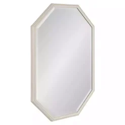 White Beveled Octagon Wall Mirror