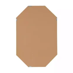 White Beveled Octagon Wall Mirror