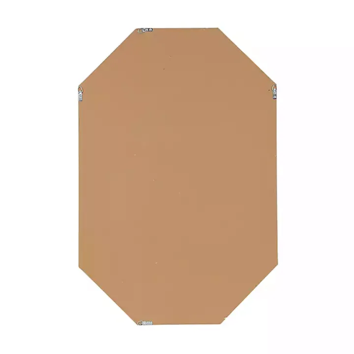 White Beveled Octagon Wall Mirror