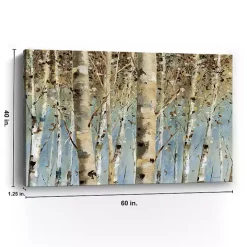 White Birch Forest Canvas Art Print, 60x40 in.