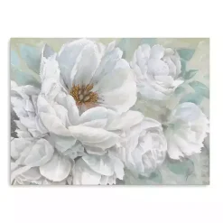 White Blooming Bouquet Canvas Art Print