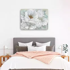 White Blooming Bouquet Canvas Art Print