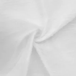 White Boucle Sheer Single Curtain Panel, 84 in.