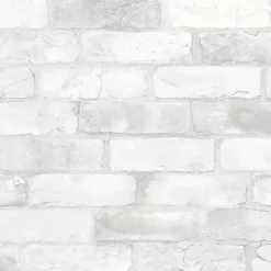 White Brick Peel & Stick Wallpaper