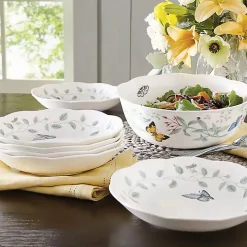 White Butterfly Meadow 7-pc. Bowl Set