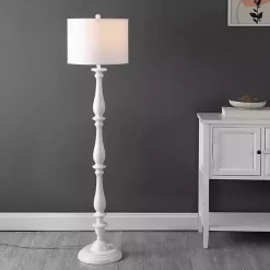 White Candlestick Bessie Floor Lamp