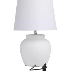White Cement Table Lamp