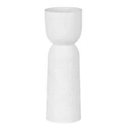 White Ceramic Form Lucia Vase