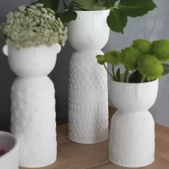 White Ceramic Form Lucia Vase