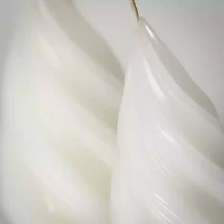 White Christmas Tree Kitira Candles, Set of 2